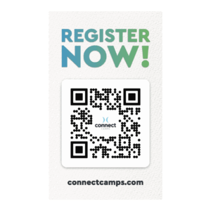 Day Camps Small Square QR Code Card